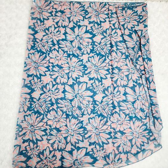 Milkfeel Floral Sarong Swimsuit Coverup Blue Pink Size OS - Picture 7 of 8